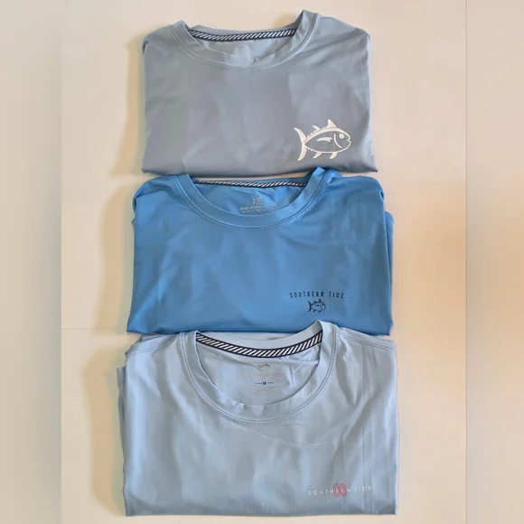 Southern Tide Men's Long Sleeve Performance Shirt Bundle-Set Of 3- NWOT Coastal - Picture 5 of 9